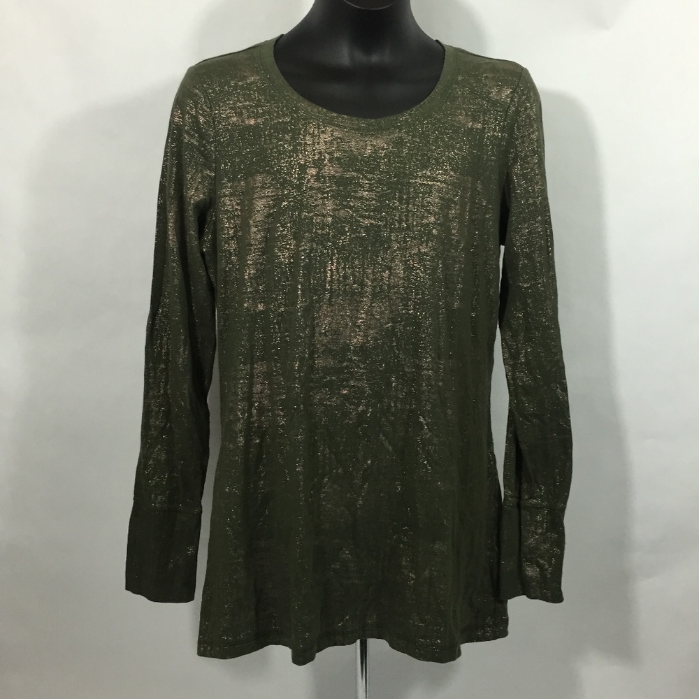 ana (a new approach) shinny long sleeve size S